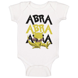 Abra Pokemon Video Game Movie Cartoon Character Fan Baby One Piece Abra Pokemon Video Game Movie Cartoon Character Fan Baby One Piece