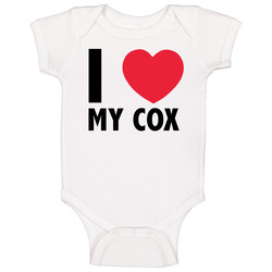 I Heart Luv Love My Cox Rowing Baby One Piece I Heart Luv Love My Cox Rowing Baby One Piece