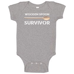Wooden Spoon Survivor Funny Baby One Piece Wooden Spoon Survivor Funny Baby One Piece