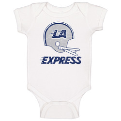 Los Angeles La Express Usfl Defunct Football Team Worn Look Baby One Piece Los Angeles La Express Usfl Defunct Football Team Worn Look Baby One Piece