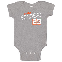 Andrew Sendejo 23 Favorite Player Cleveland Football Fan Baby One Piece Andrew Sendejo 23 Favorite Player Cleveland Football Fan Baby One Piece