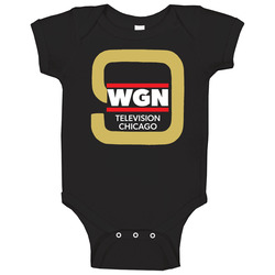Wgn Channel 9 Chicago Tv Station 80s News Baby One Piece Wgn Channel 9 Chicago Tv Station 80s News Baby One Piece