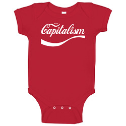 Enjoy Capitalism Funny Retro Polotics Baby One Piece Enjoy Capitalism Funny Retro Polotics Baby One Piece