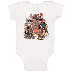Scott Pilgrim Cartoon Group Baby One Piece Scott Pilgrim Cartoon Group Baby One Piece
