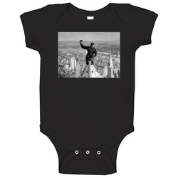 King Kong Atop The Empire State Building 1933 Movie Baby One Piece King Kong Atop The Empire State Building 1933 Movie Baby One Piece
