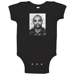 Charles Barkley Milwaukee Celebrity Basketball Legend Mugshot Baby One Piece