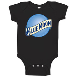Blue Moon Brew Beer Brewery Cool Logo Baby One Piece Blue Moon Brew Beer Brewery Cool Logo Baby One Piece