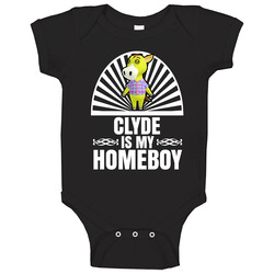 Clyde Is My Homeboy Animal Crossing New Horizons Character Video Game Fan Baby One Piece Clyde Is My Homeboy Animal Crossing New Horizons Character Video Game Fan Baby One Piece