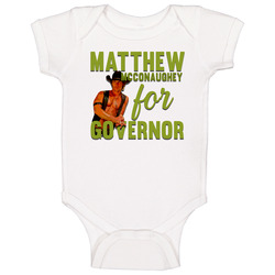 Matthew Mcconaughey For Governor Texas Politics Baby One Piece Matthew Mcconaughey For Governor Texas Politics Baby One Piece