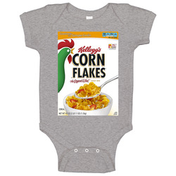 Corn Flakes Box Greatest Cereal Of All Time Breakfast Fan Foodie Baby One Piece Corn Flakes Box Greatest Cereal Of All Time Breakfast Fan Foodie Baby One Piece