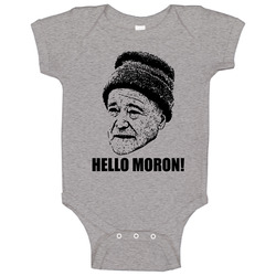 Grumpy Old Men Quote Hello Moron Fan Baby One Piece Grumpy Old Men Quote Hello Moron Fan Baby One Piece