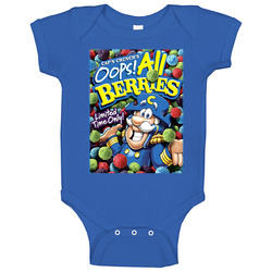 Oops All Berries Capn Crunch Cereal Baby One Piece Oops All Berries Capn Crunch Cereal Baby One Piece