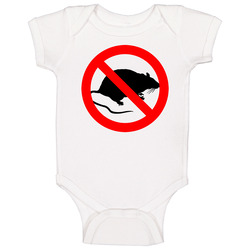 No Rats Allowed Funny Baby One Piece No Rats Allowed Funny Baby One Piece