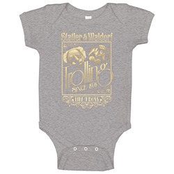Statler And Waldorf The Muppet Show Fan Raglan 3/4 Sleeve Baby One Piece Statler And Waldorf The Muppet Show Fan Raglan 3/4 Sleeve Baby One Piece