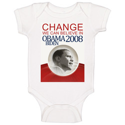 Obama Biden 2008 Democrats Change We Can Believe In Baby One Piece Obama Biden 2008 Democrats Change We Can Believe In Baby One Piece