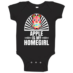 Apple Is My Homegirl Animal Crossing New Horizons Character Video Game Fan Baby One Piece Apple Is My Homegirl Animal Crossing New Horizons Character Video Game Fan Baby One Piece