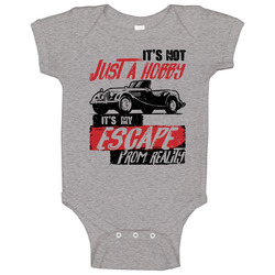 1950 Morgan Plus 4 It's Not A Hobby Escape Reality Car Worn Look Baby One Piece 1950 Morgan Plus 4 It's Not A Hobby Escape Reality Car Worn Look Baby One Piece