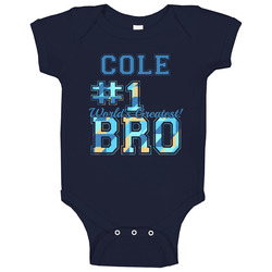 Number One Greatest Brother Cole Sibling Name Baby One Piece Number One Greatest Brother Cole Sibling Name Baby One Piece
