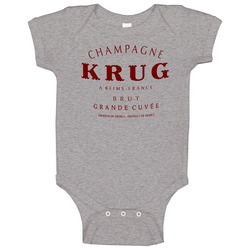 Krug Champagne Alcohol Wine Tee Baby One Piece Krug Champagne Alcohol Wine Tee Baby One Piece