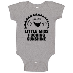 Little Miss F-ing Sunshine Funny Baby One Piece Little Miss F-ing Sunshine Funny Baby One Piece