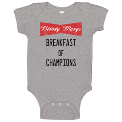 Bloody Marys Breakfast Of Champions Funny Brunch Drink Baby One Piece Bloody Marys Breakfast Of Champions Funny Brunch Drink Baby One Piece