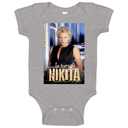 La Femme Nikita Poster 90s Action Tv Show Baby One Piece La Femme Nikita Poster 90s Action Tv Show Baby One Piece