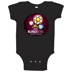 Euro 2012 Poland Ukraine Logo Baby One Piece Euro 2012 Poland Ukraine Logo Baby One Piece