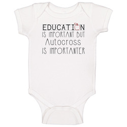 Autocross Is Important Sports Hobbies Baby One Piece Autocross Is Important Sports Hobbies Baby One Piece