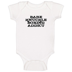 Bare Knuckle Boxing Addict Fun Sports Baby One Piece Bare Knuckle Boxing Addict Fun Sports Baby One Piece