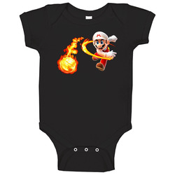 Super Mario Fireball Character Baby One Piece Super Mario Fireball Character Baby One Piece