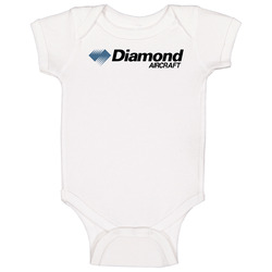 Diamond Aircraft Logo Large Baby One Piece Diamond Aircraft Logo Large Baby One Piece