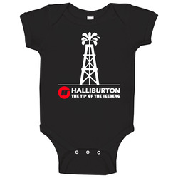 Halliburton Oil Rig Logo Baby One Piece Halliburton Oil Rig Logo Baby One Piece