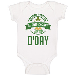 Everyone Is Irish On St Patricks Day Custom O'day Last Name Baby One Piece Everyone Is Irish On St Patricks Day Custom O'day Last Name Baby One Piece