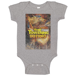 The Towering Inferno Vintage Movie Baby One Piece The Towering Inferno Vintage Movie Baby One Piece