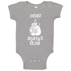 Perez Boxing Club First Name Baby One Piece Perez Boxing Club First Name Baby One Piece