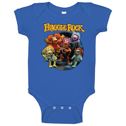 Fraggle Rock Television Show Group Shot Puppets Baby One Piece Fraggle Rock Television Show Group Shot Puppets Baby One Piece