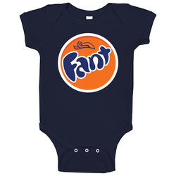 Noah Fant Fanta Logo Parody Denver Football Baby One Piece Noah Fant Fanta Logo Parody Denver Football Baby One Piece