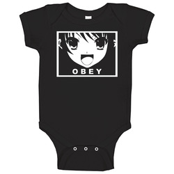 Haruhi Obey Funny Anime Baby One Piece