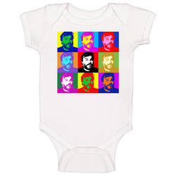 Jack Black Pop Art Celebrities Famous People Baby One Piece Jack Black Pop Art Celebrities Famous People Baby One Piece