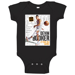 Slam Magazine Issue 213 Devin Booker Popular Basketball Magazine Grunge Look Baby One Piece