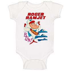 Roger Ramjet Vintage Cartoon Baby One Piece Roger Ramjet Vintage Cartoon Baby One Piece