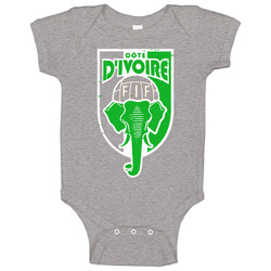 Ivory Coast Les Elephants Soccer Team Baby One Piece Ivory Coast Les Elephants Soccer Team Baby One Piece