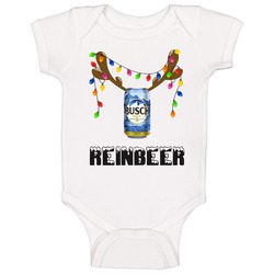 Busch Reinbeer Funny Beer Lager Fan Christmas Baby One Piece Busch Reinbeer Funny Beer Lager Fan Christmas Baby One Piece