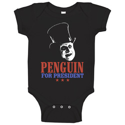 Penguin Batman For President Ugly Movie Villain Fan Baby One Piece Penguin Batman For President Ugly Movie Villain Fan Baby One Piece