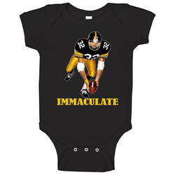 Immaculate Reception Pittsburgh Harris Steel Baby One Piece Immaculate Reception Pittsburgh Harris Steel Baby One Piece