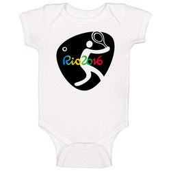 Rio 2016 Tennis Olympic Games Sport Event Symbol Baby One Piece Rio 2016 Tennis Olympic Games Sport Event Symbol Baby One Piece