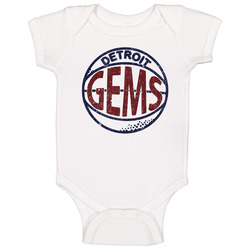 Detroit Gems Retro American Basketball Baby One Piece