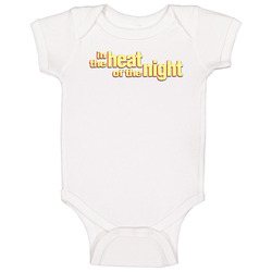 In The Heat Of The Night Retro 80s Tv Show Logo Fan Baby One Piece In The Heat Of The Night Retro 80s Tv Show Logo Fan Baby One Piece