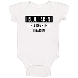 Bearded Dragon Proud Parent Animal Baby One Piece Bearded Dragon Proud Parent Animal Baby One Piece