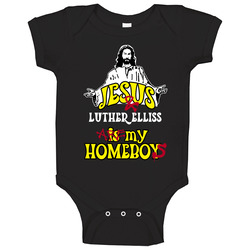Luther Elliss Detriot Michigan Detriot Sports Jesus Homeboy Baby One Piece Luther Elliss Detriot Michigan Detriot Sports Jesus Homeboy Baby One Piece